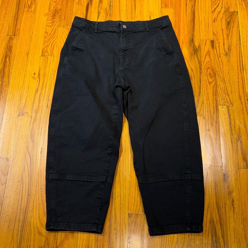 Everlane Utility Barrel Pant Black 14